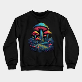 Colorful Mushrooms Crewneck Sweatshirt